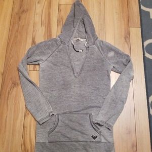 Roxy v-neck burnout hoodie